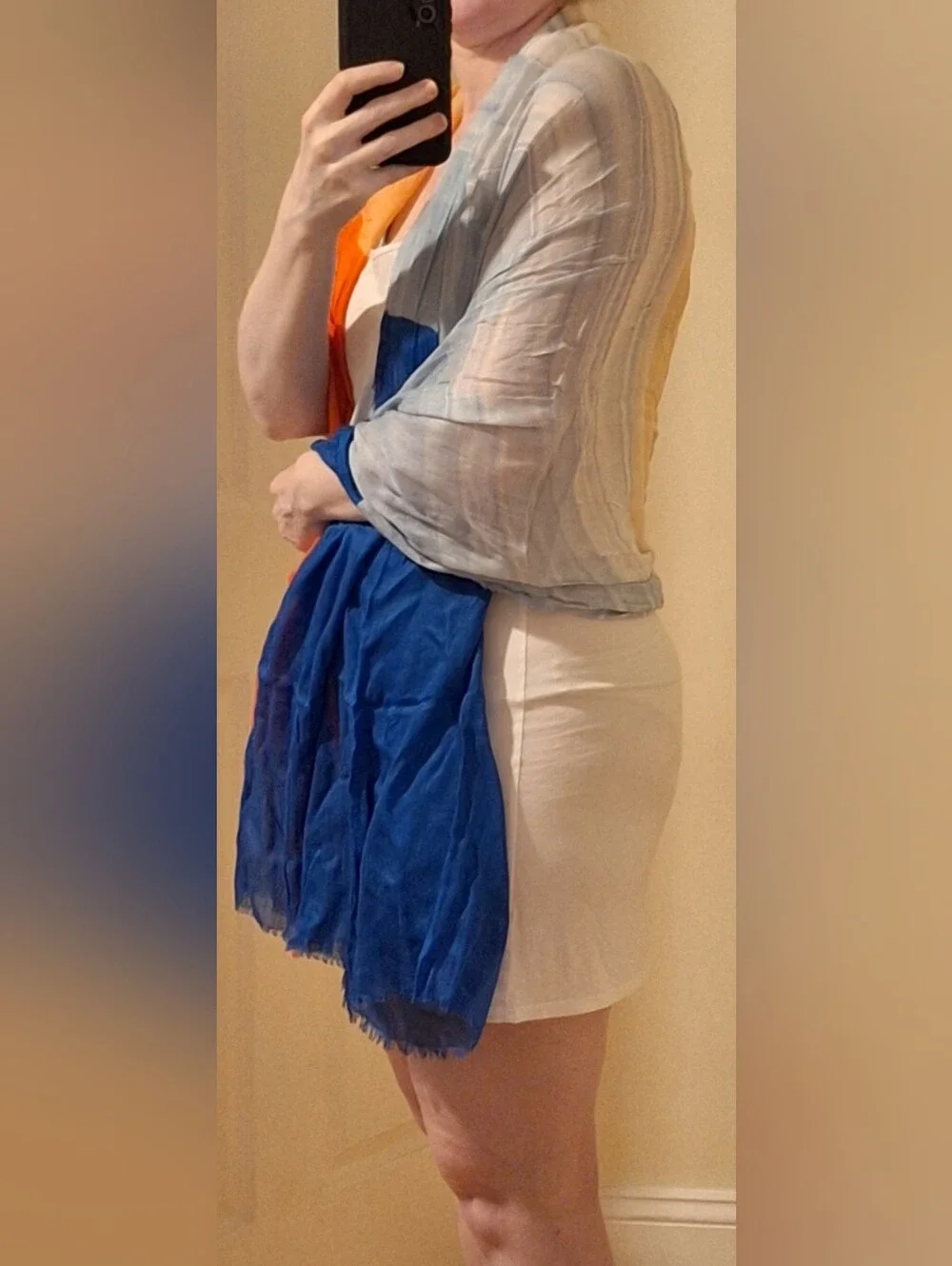 Diane Von Furstenberg | Orange/Blue Wrap/Scarf